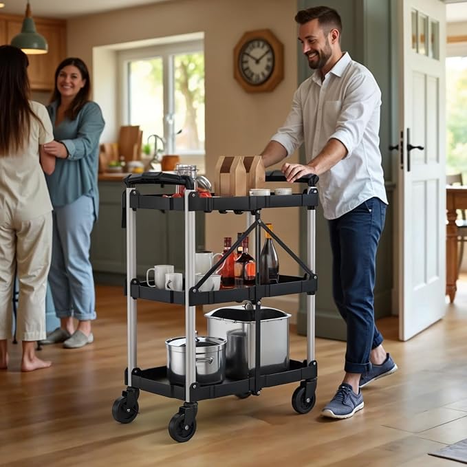 YITAHOME 240LBS Folding Utility Cart - Image 8
