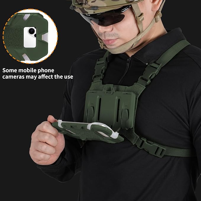 Tactical Molle Phone Holder for Plate Carrier Vest, Quick Release & Adjustable - Image 6