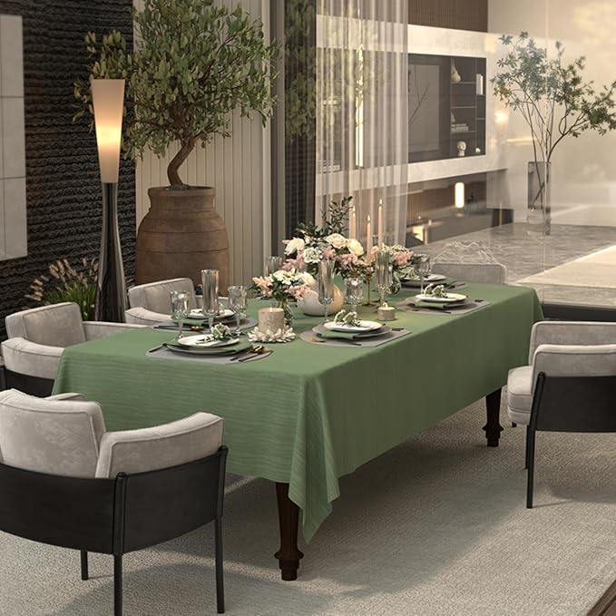 Faux Leather Placemats Set of 6, PU Heat Resistant Dining Table Mats, - Image 6