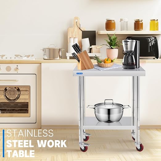 Stainless Steel Table for Prep & Work - Image 7