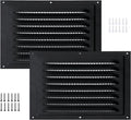 2pcs Attic Vent Soffit Vent Aluminum Wall Vent Metal Shed Vent Square Vent by Unknown