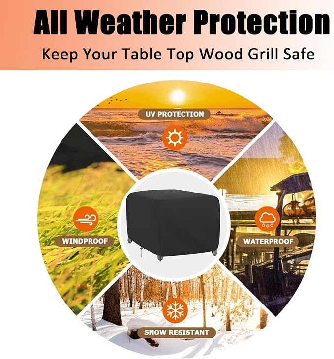 Tabletop Grill Cover for Pit Boss 10697, Waterproof Wood Pellet Smoker Cover - Image 6