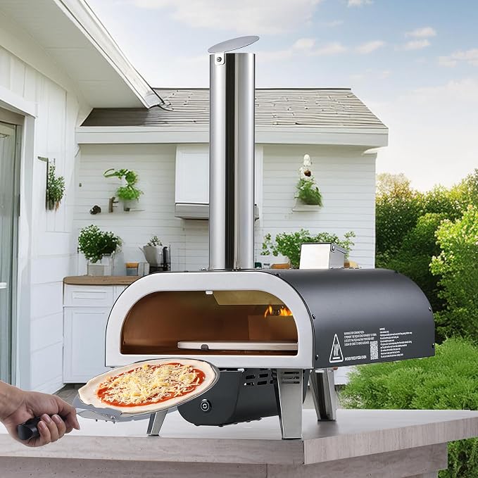 VEVOR Dual Fuel Outdoor Pizza Oven, - Image 9