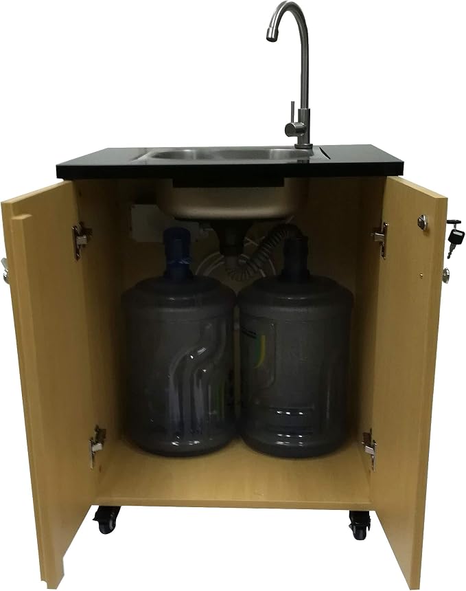FixtureDisplays® Portable Sink Self Contained Hand Wash Station Mobile Sink - Image 4