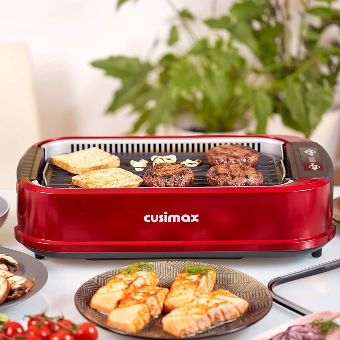 Indoor Grill, CUSIMAX Smokeless Grill Indoor, Electric Griddle, 1500W Korean - Image 7