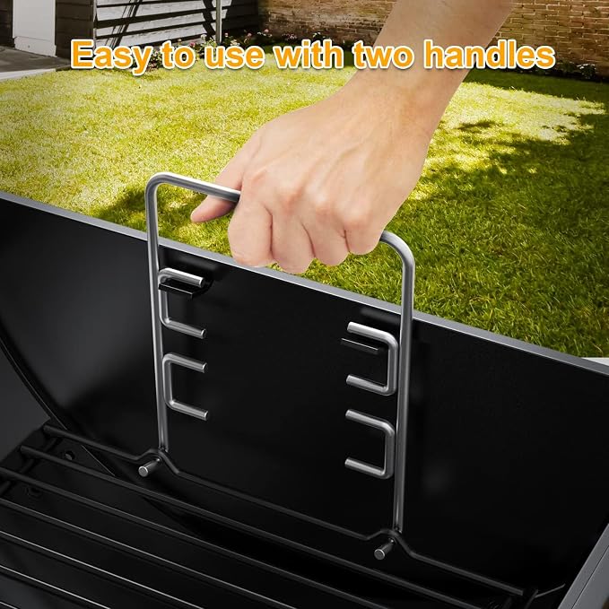 23" to 34" Adjustable Ash Pan for Charcoal Grill Chargriller 1224 1324 2121 - Image 5