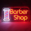 JFLLamp Barber Shop Neon Signs for Wall Decor Open Neon Lights for Bedroom Led by JFLLamp