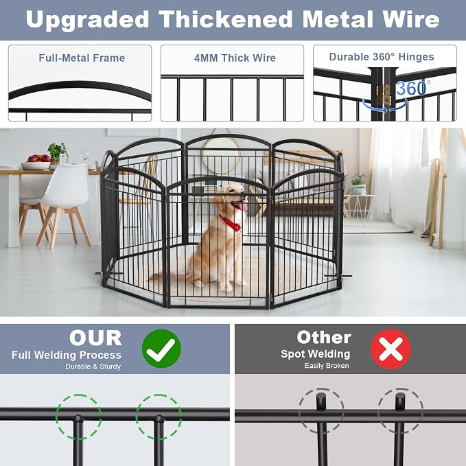 Full Metal Free Standing Dog Gate - Image 3