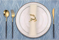 Druable Placemats Set of 8, Plastic Heat-Resistant Non-Slip Vinyl Place Mats by PandaPalm