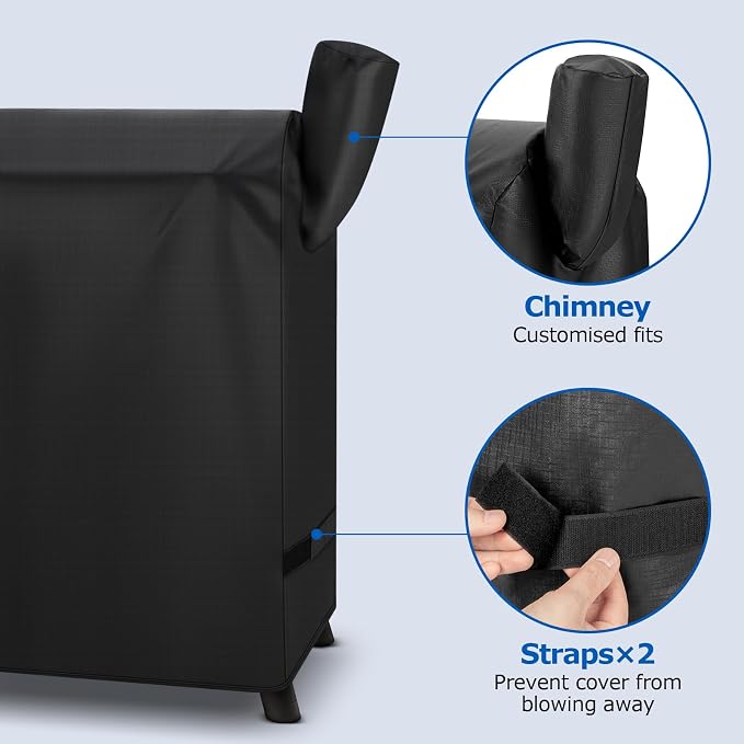 SunPatio Grill Cover for Traeger 22 Series, Heavy Duty Waterproof Wood Pellet - Image 6
