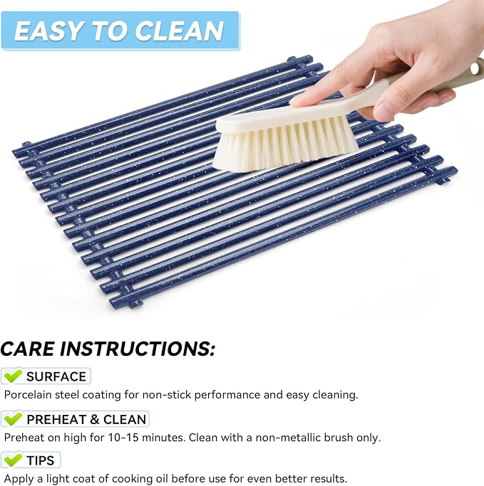 17.4 inch Porcelain Steel Grill Grates Replacement - Image 9