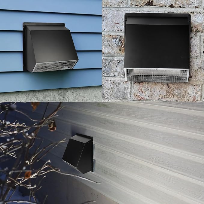 5 inch dryer Vent Cover Exterior Wall Vent Hood Outlet Airflow Vent Dryer - Image 8