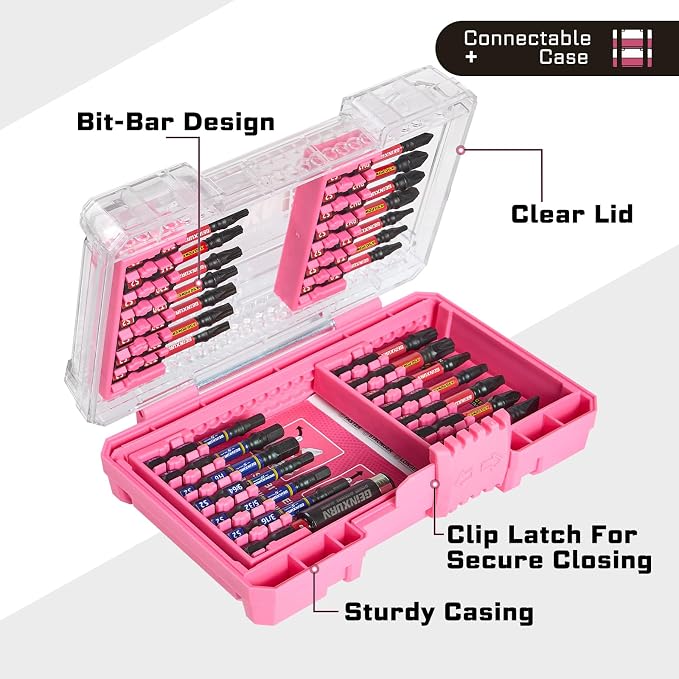 70Pieces Impact Screwdriver Bits Set, Magnetic S2 Steel - Image 7
