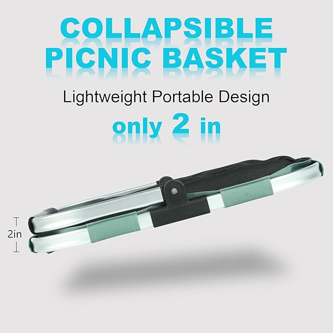 Picnic Basket, SIYUAN Shopping Basket - Image 3