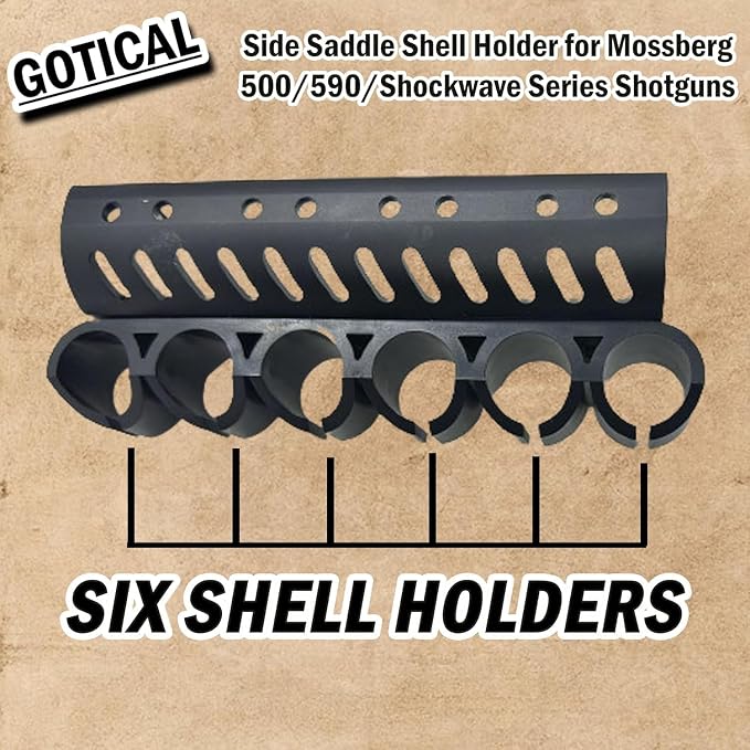 Gotical – Quick Detach Saddle Side 12 Gauge 6 Round Shell Holder Carrier Plate - Image 8