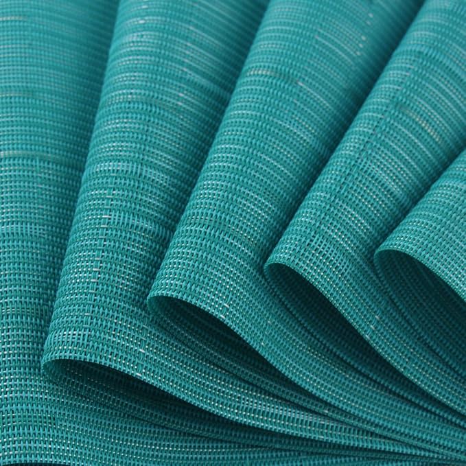 Vinyl Placemats, Washable Table Mats Easy to Clean Woven Placemats - Image 4