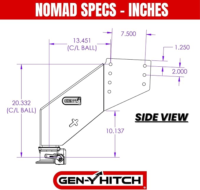 GEN-Y Hitch Fifth Wheel to Gooseneck Static Pin Box - Image 7