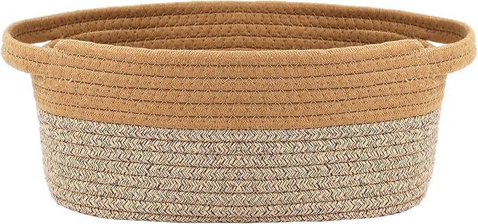 Woven Basket, Small Rope Storage Bin by JMvicyroam