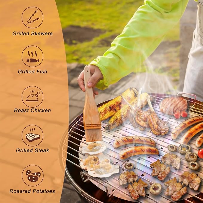 Replacement Round Cooking Grill Grate 21.5 inch, Stainless Steel BBQ Grills - Image 6