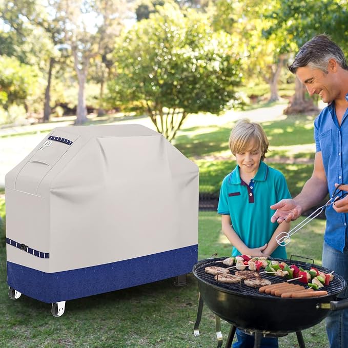 Grill Cover 600D Heavy Duty, Universal Fit Waterproof BBQ Grill Protector - Image 6