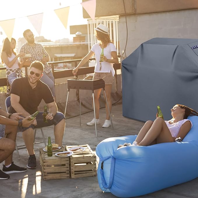 Grill Cover 600D Heavy Duty, Universal Fit Waterproof BBQ Grill Protector - Image 4