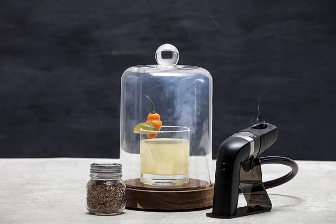 Crafthouse by Fortessa Individual Mini Glass Smoke Cloche - Image 7