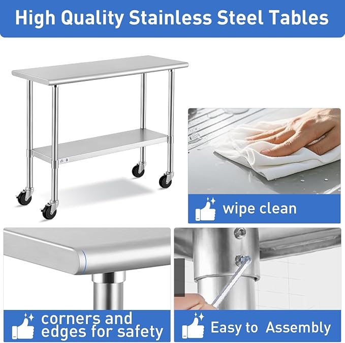 ROCKPOINT Stainless Steel Table - Image 4