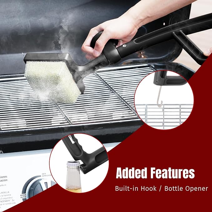 SHINESTAR Bristle-Free Griddle Cleaning Kit – BBQ Steam Grill Brush - Image 9
