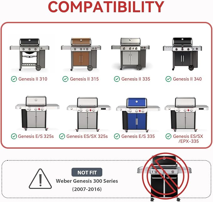 66095 66802 Genesis II Grill Grate Replacement Parts - Image 3