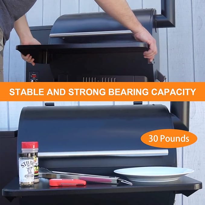 Utheer Folding Front Shelf for Traeger Pro 22, Pro 575, Ironwood 650 Pellet - Image 4