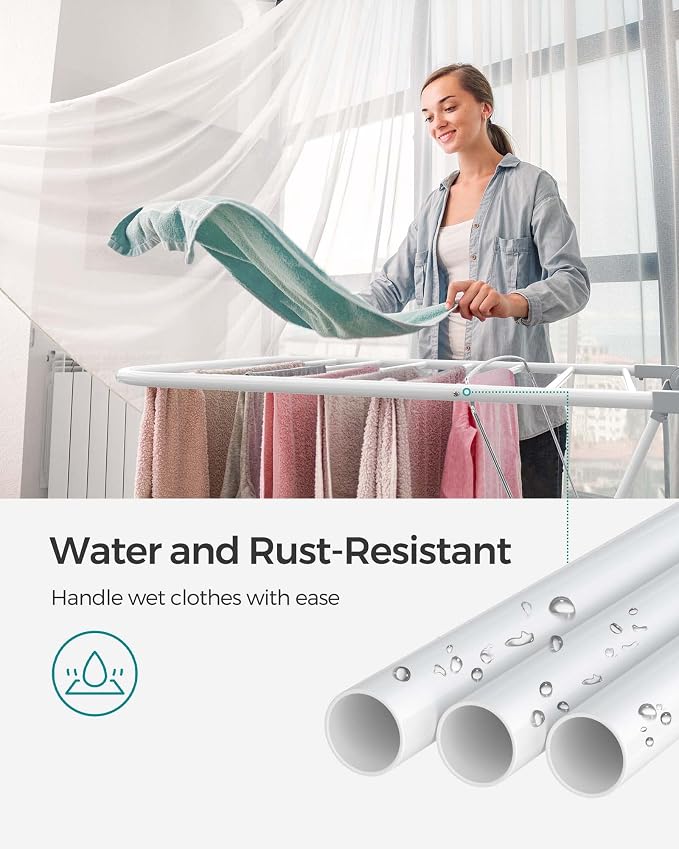 SONGMICS Clothes Drying Rack, - Image 7