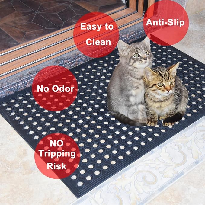 Outdoor Mat, Odorless Flexible Entrance Floor Mat, Anti-Slip Workplace Mats - Image 3