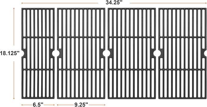 Cast Iron Grill Grates and Stainless Steel Grill Part Kit - Image 2
