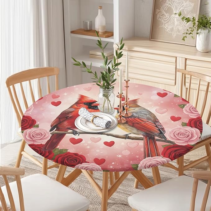 Valentines Day Round Fitted Tablecloth - Image 8