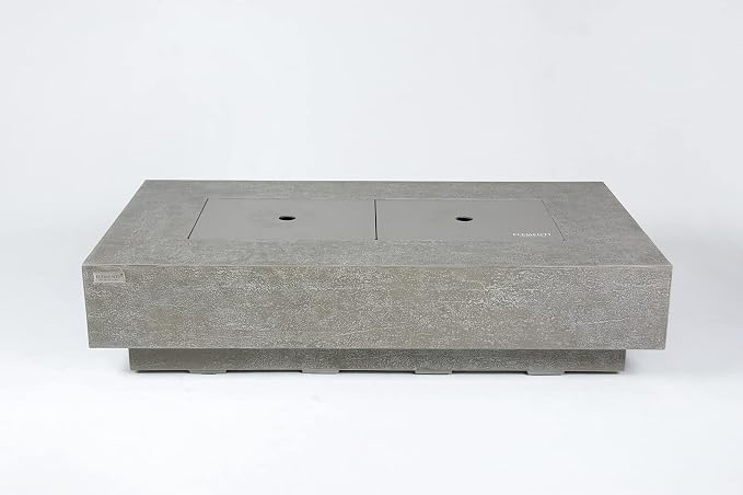 Elementi+ | Riviera Gas Fire Pit Cast Concrete 60" Rectangular Fire Table - Image 6