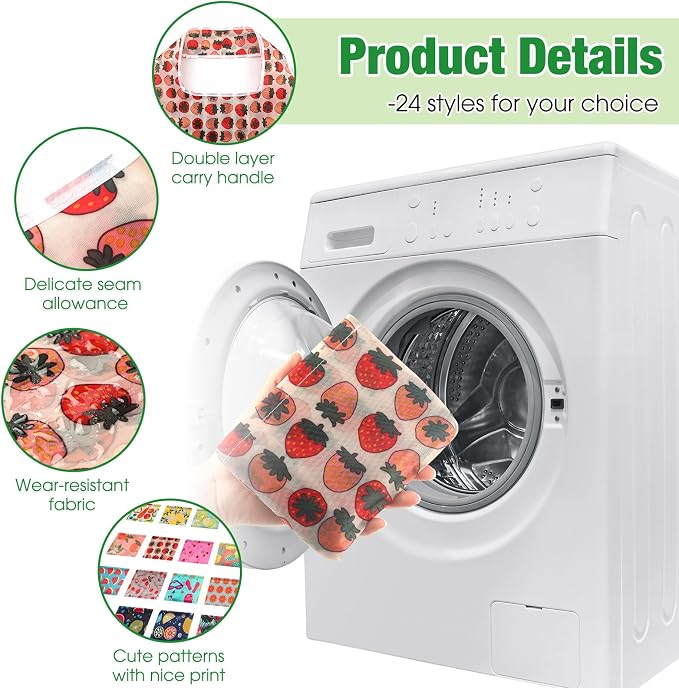 Eccliy 24 Pieces Reusable Grocery Bags Polyester Shopping Bags - Image 4