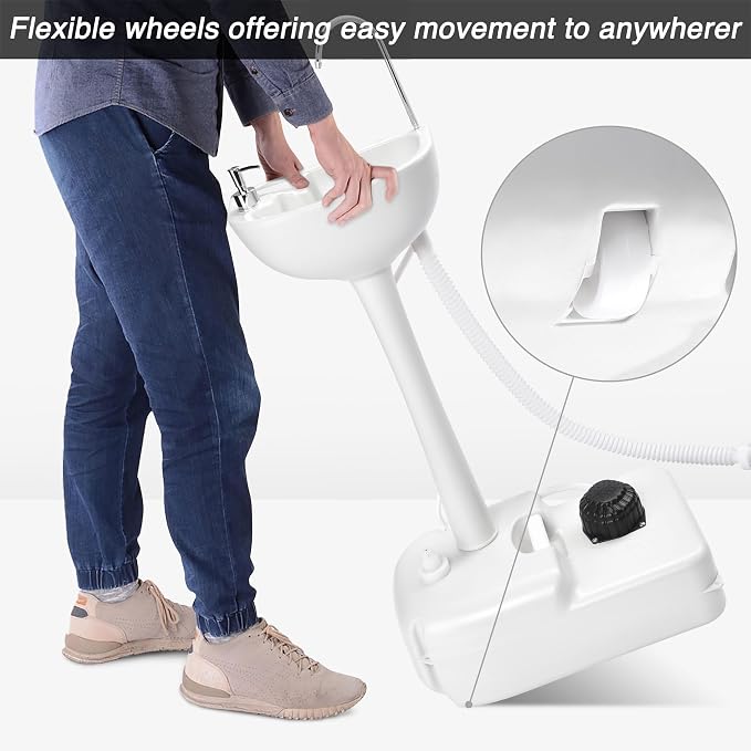 Yescom 17L Portable Sink Hand Wash Station - Image 3