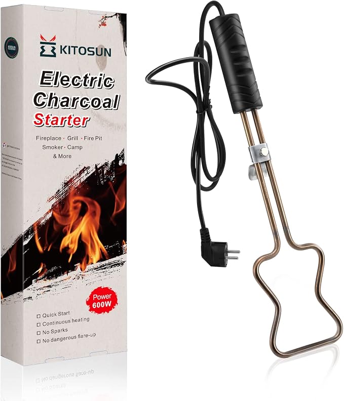 KITOSUN Electric Charcoal Starter 600W – Superior BBQ Grill Fireplace Coal by KITOSUN