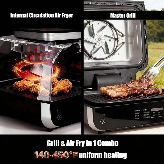 OLIXIS Electric Grill Outdoor/Indoor, 8-in-1 Multifunctional Large Electric BBQ - Image 5