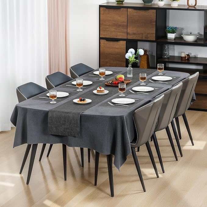 Myir JUN Placemats Dual Sided, Faux Leather Place Mats Set of 8 Indoor Placemats - Image 3