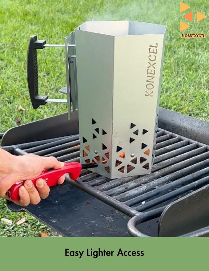 Heavy Duty Charcoal Chimney Starter, XXL Size, BBQ Chimney Starter - Image 3