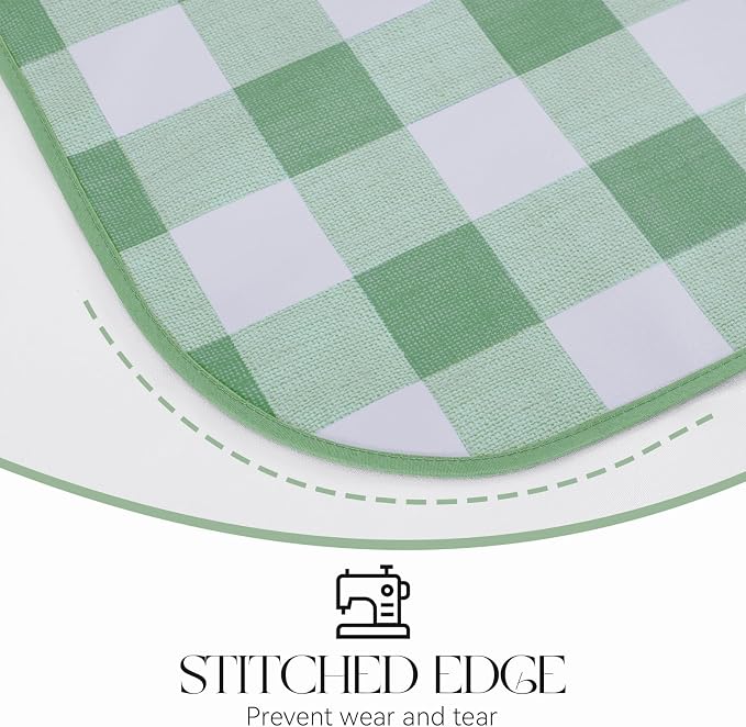 MOSAYT Rectangle Vinyl Tablecloth, 100% Waterproof Buffalo Gingham Plastic - Image 3