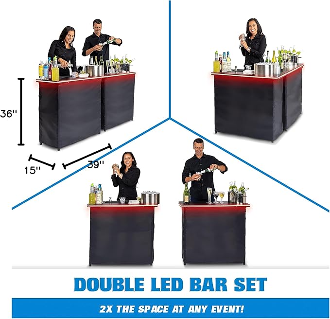 GoPong GoBar Portable Double Bar Table Set - Image 2