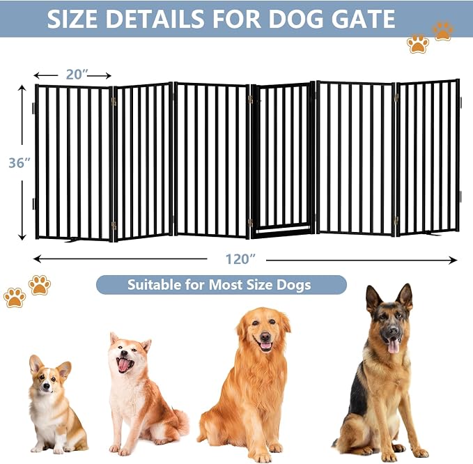 Full Metal Freestanding Dog Gates - Image 5
