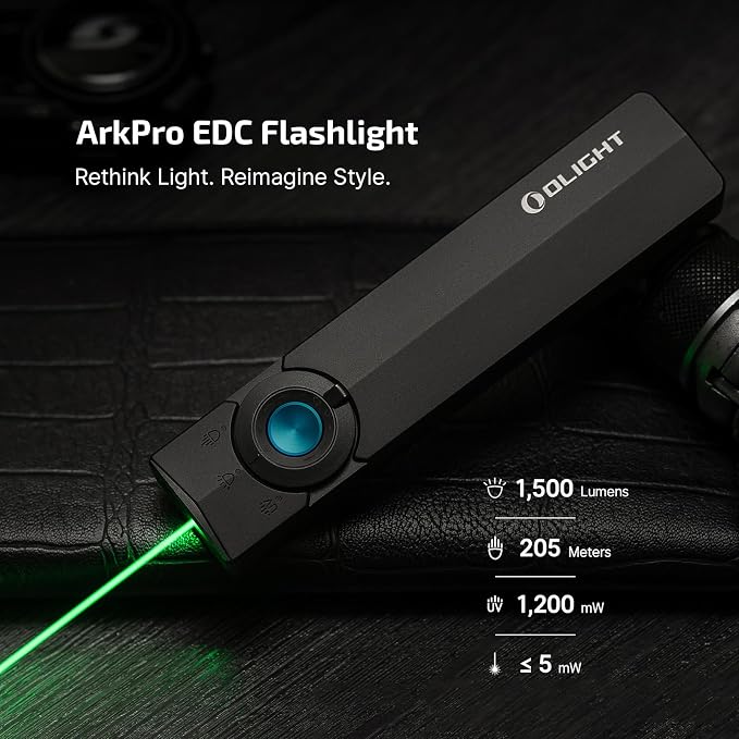 OLIGHT ArkPro EDC Flat Flashlight Rechargeable - Image 2