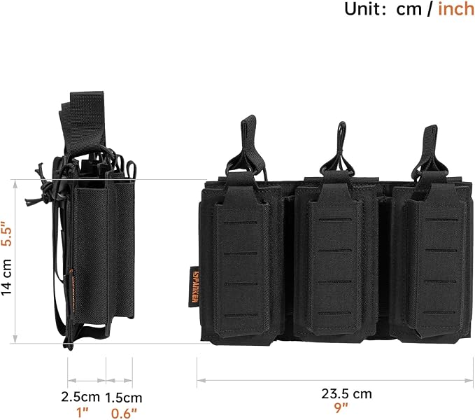 EXCELLENT ELITE SPANKER Tactical Open-Top Single/Double/Triple Molle Mag Pouch - Image 2