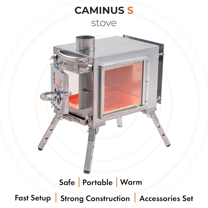 Rbm Outdoors Camping Stoves for Tents, Yurts. Portable Wood Burning Folding - Image 3