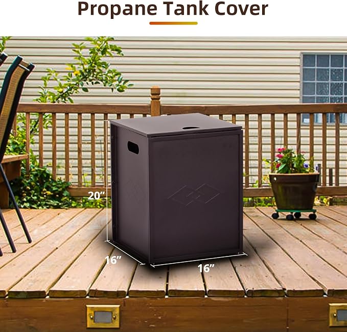 Propane Tank Cover Table with Storage Sides, Dual Function Cover - Image 4