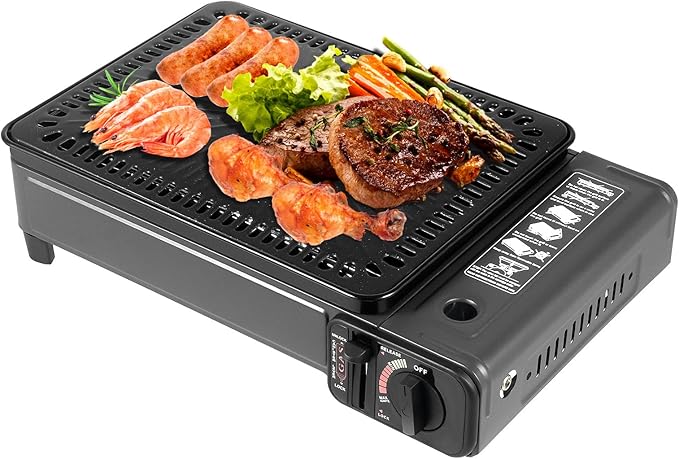 Portable Gas Grill Butane Stove, Portable Camping Grill Gas Stove Portable by Unknown