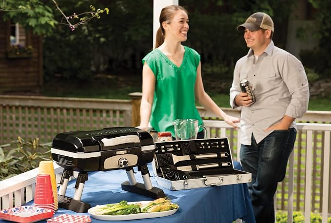 Cuisinart Petite Gourmet Portable Gas Grill, Compact & Lightweight Tabletop - Image 6